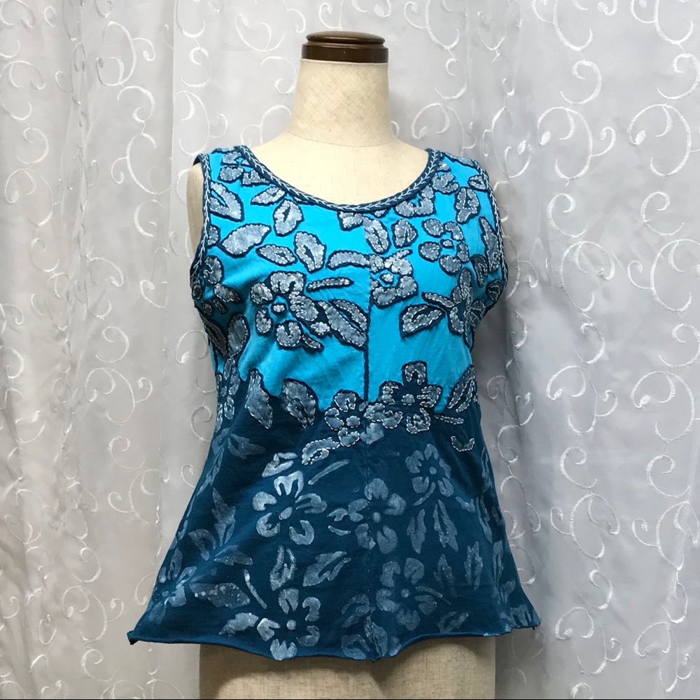 Handmade blue tunic